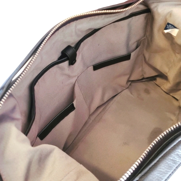 COLE HAAN Large Grandseries Black Neoprene Weekender Shoulder Bag/Tote/Duffle - Picture 11 of 15